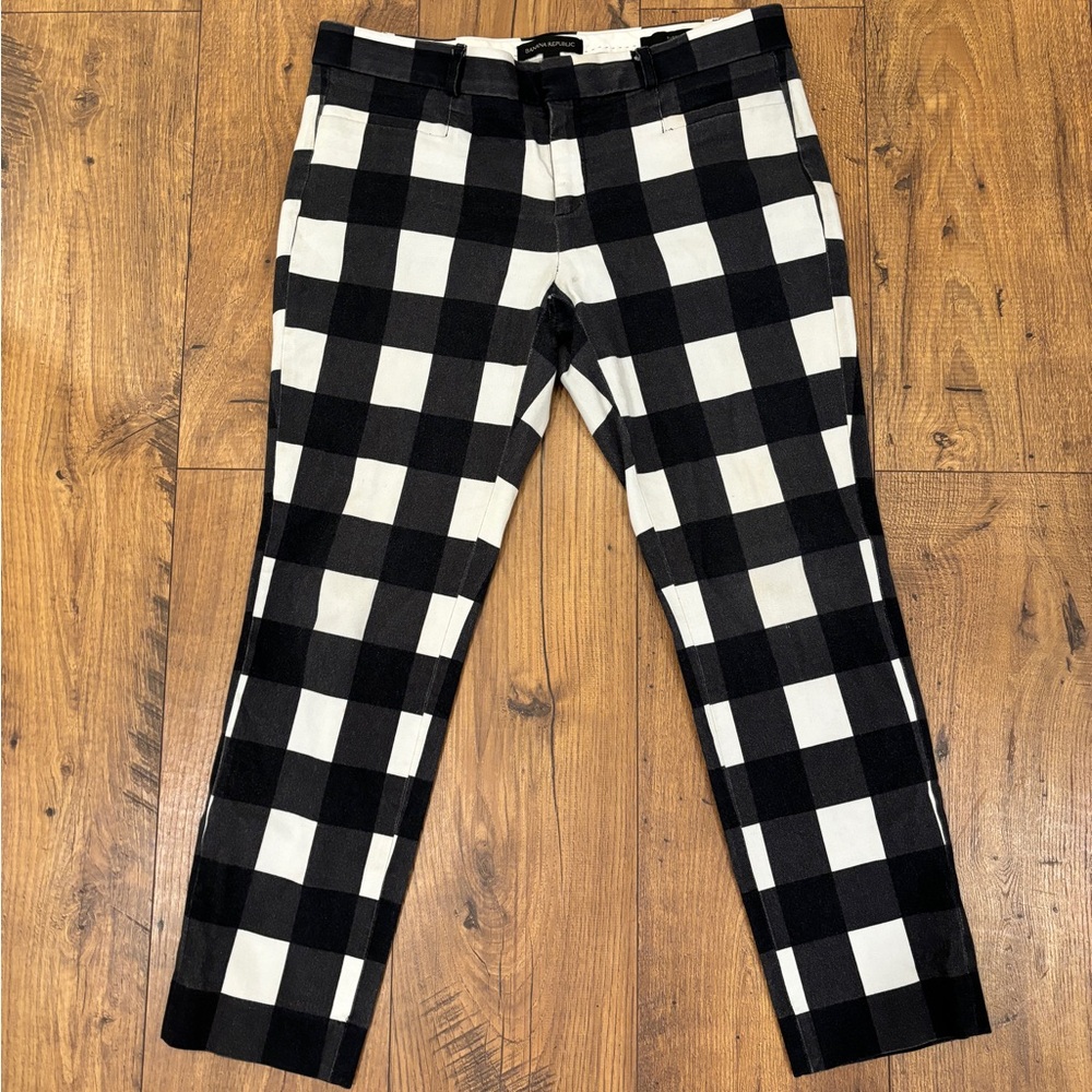 Printed Business Casual Pants